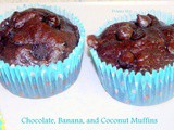 Chocolate, Banana and Coconut Muffins Donna Hay
