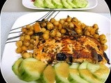 Garlic Chickpeas with Cumin Fried Fish - wwdh