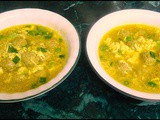 Italian Egg Drop Soup with Mini Meatballs