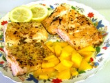 Lemon Salmon with Mango