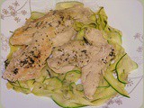 Lemon-Tarragon Chicken with Squash Ribbons