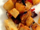 Oven Fries with Peppers & Onions