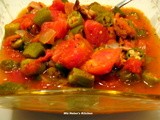 Recipe Box # 12 -  Red Pepper Coulis on Zucchini Swirls