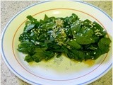 Spinach with Sesame Dressing