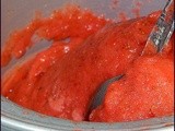 Strawberry Basil Sorbet