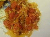 Sweet Tomato,Cabbage and Caramelized Onions