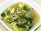 Yanka's Ukrainian Meatball-Spinach Soup