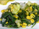 Zucchini, Spinach, and Corn Saute