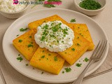 Popečena polenta z rikoto in zelišči
