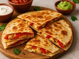 Quesadilla s sirom, papriko in piščancem