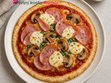 Tortilja pizza s šunko in mocarelo