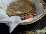 Buttered chapati (whole wheat flatbread)