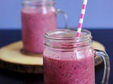 Mixed berry coconut chia smoothie