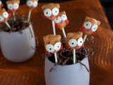 Owl cake pops