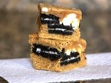 Peanut butter Oreo blondies