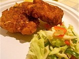 Spicy Fried Chicken with Cabbage Slaw