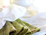 Spinach rotis/chapatis(Indian flatbread)