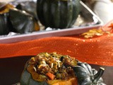 Stuffed acorn squash