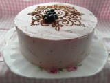 Blackcurrant and Chocolate Cake