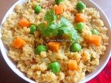 Cracked Wheat Vegetable Upma / Dalia Upma