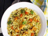 Egg fried rice indian style, easy egg fried rice