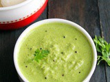 Green Coconut Chutney | South Indian Coconut Coriander Chutney