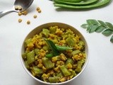 Kothavarangai Paruppu Usili | Cluster Beans Paruppu Usili