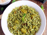 Mint Pulao Recipe ( Pudina Rice )