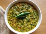 Radish Greens Dal / Mullangi Keerai Kootu