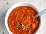 Red bell pepper chutney | red capsicum chutney