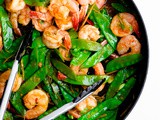 15-Minute Shrimp, Snow Pea, and Ginger Stir Fry