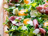 Asparagus Egg Prosciutto Tart with Summer Salad