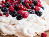 Berry Pavlova with Lemon Whipped Cream