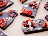 Blood Orange Almond Chocolate Bark