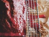 Classic Pound Cake with Fresh Strawberry Glaze