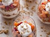 Cranberry Apple Compote + Honey Yogurt Parfait