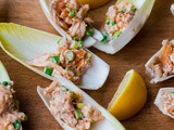 Endive Spears with Smoked Trout