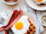 Everything Bagel Breakfast Waffles