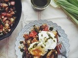 Farmers Market Hash with Poached Eggs