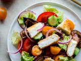 Greek Salad with Crispy Feta