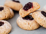 Hazelnut Thumbprint Cookies with Jam