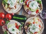 Homemade Chicken Pitas with Jalapeño Whipped Feta and Quick Tzatziki (+ cookbook giveaway!)
