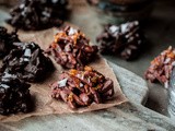 Milk and Dark Chocolate Rochers with Caramel Sugar and Sea Salt