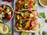 Mumbai Shrimp Tacos with Avocado Salsa