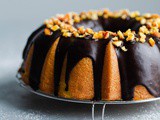 Orange Bundt Cake with Chocolate Glaze