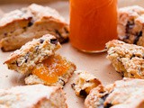 Orange Chocolate Chunk Scones with Orange Glaze