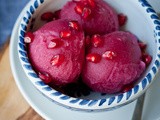 Pomegranate Ginger Sorbet