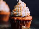 Pumpkin Cupcakes with Marshmallow Frosting