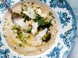 Quinoa Risotto with White Beans and Roasted Brassica
