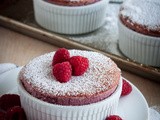 Raspberry Soufflés